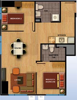 Avida-Towers-Davao-Condominium-2-Bedrooms-Unit-Floor-Plan