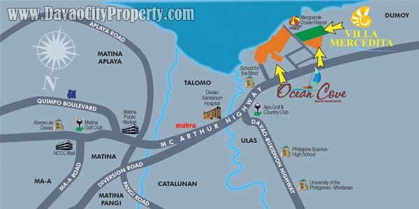 villa-mercedita-talomo-location-Map