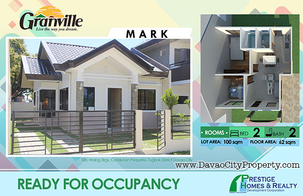 Granville 1 Ready to Occupy Catalunan Pequeno House and Lot Davao City House Mark model