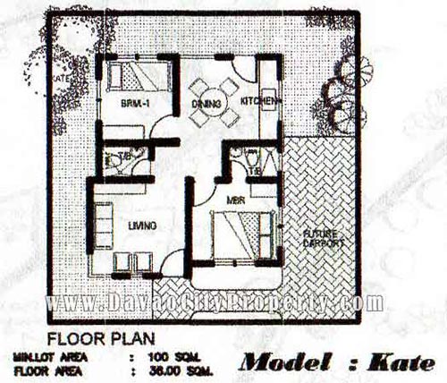 Floor-Plan-low-cost-housing-in-Buhangin-Davao-KATE-2-Bedrooms-2-TB-at-The-Prestige-Subdivision-Cabantian-Buhangin