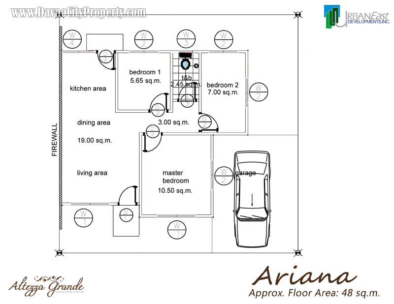 Floor-Plan-Ariana-Bungalow-Low-Cost-Affordable-Housing-in-Altezza-Grande-Caalunan-Grande-Davao-City