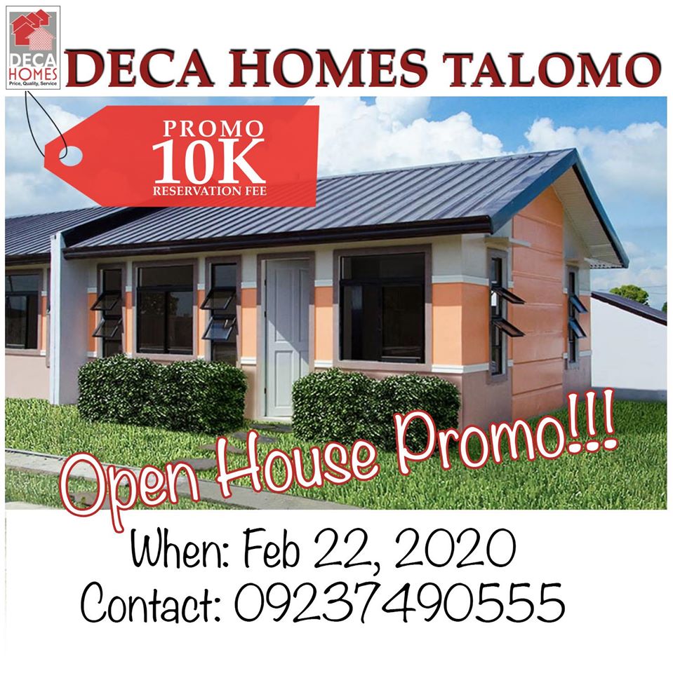 Deca Homes Talomo 1 Day Promo - Davao City Property .com | Davao ...