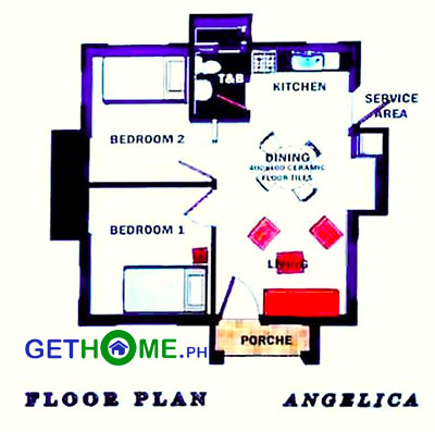 Angelica Floor Plan 2 bedroom 1 toilet La Eldaria Subdivision Panabo Davao Housing DavaoCityProperty