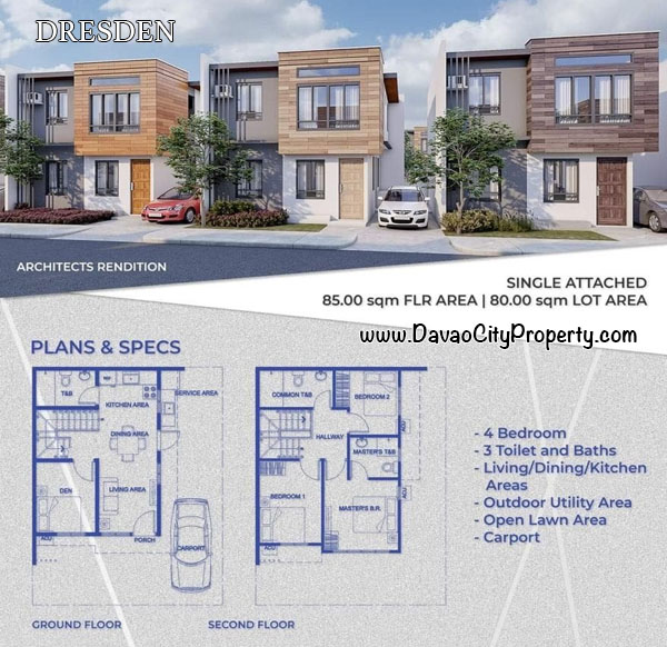 Townhouse-DRESDEN-floorplan-for-sale-near-davao-airport-diamond-heights-davaocityproperty